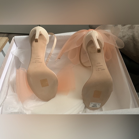 Jimmy Choo Aveline 100 Pink Sandals - Picture 5 of 5